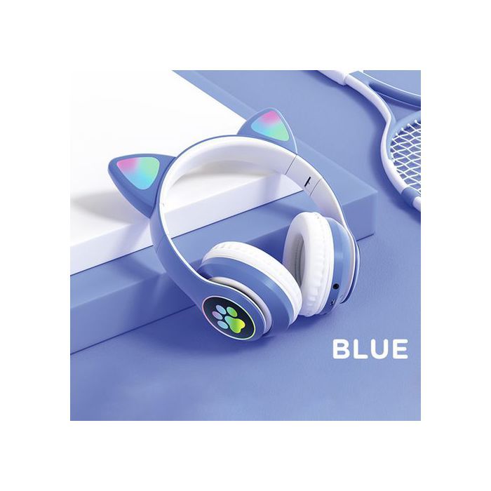 Casque Écouteurs Sans Fil Bluetooth Lumière LED,Music,Pour Smartphone Headphones