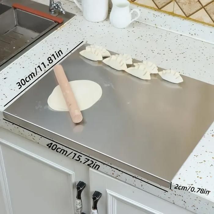 Planche à découper en acier inoxydable, multi-usages