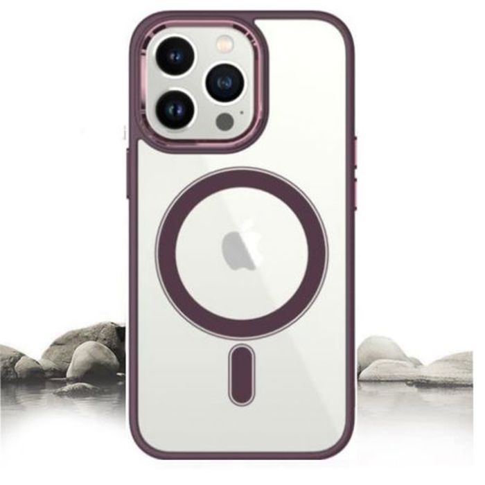 Pochette Iphone 11 Silicone Transparente Super Magsafe Marron