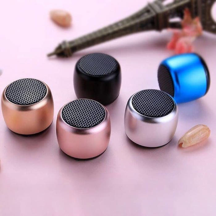 Mini haut-parleur extérieur portable sans fil, basses puissantes avec radiateurs de basses