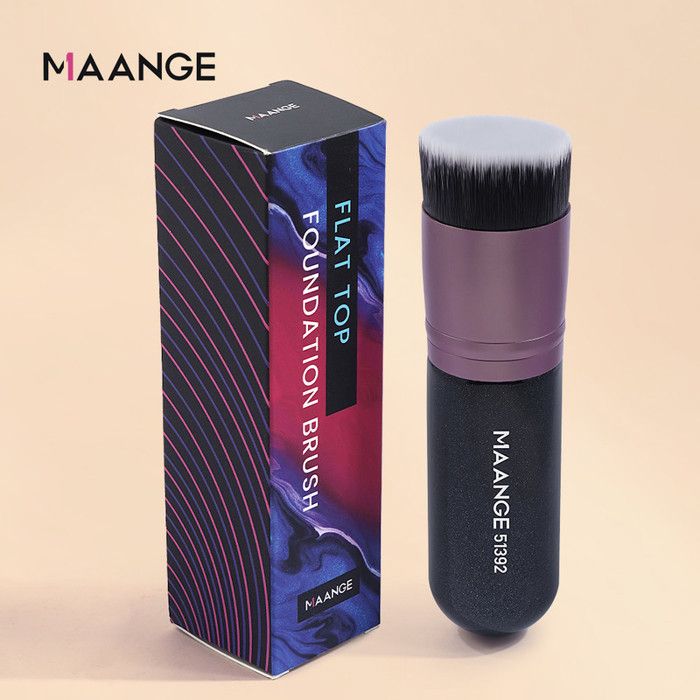 Single flat brush-black#