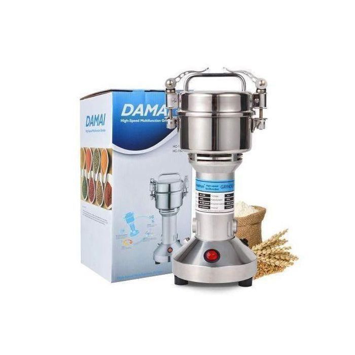 Moulin à épices - DAMAI - Broyeur électrique - Capacité 350g - Acier inoxydable - Minuterie intégrée