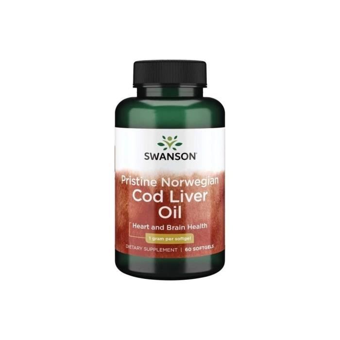 Compléments alimentaires Pristine Norwegian Cod Liver Oil BI7395 , Swanson,