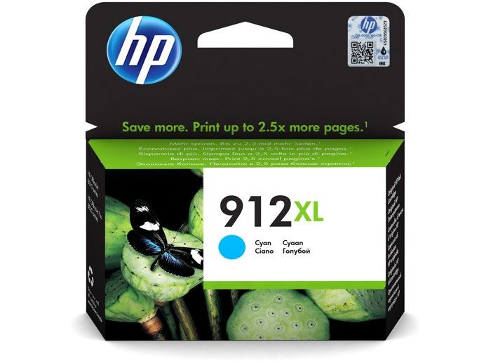 HP 912XL High Yield Cyan Original Ink CartridgePour OJ 8023