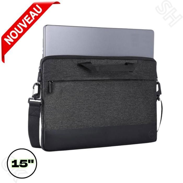 Sacoche Housse Dell professionnelle à ordinateur portable  Pro Sleeve 15 B– Gris
