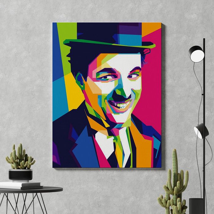 Tableau Décoratif - Pop Art Velours - 80 x 120 cm - Couleurs Intenses - Design Contemporain