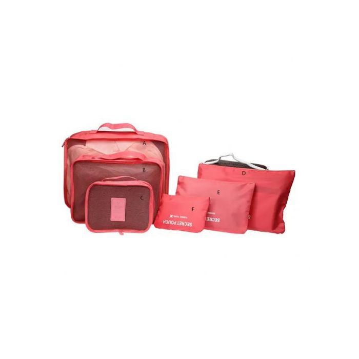 Pack de 6 Housses de Vêtements - Emballage Organisateur de Bagages - Sacs de Voyage - Polyester - Sumo
