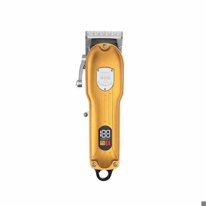 Kemei KM-802 - Tondeuse à cheveux Boîtier En Aluminium Électrique - Doré