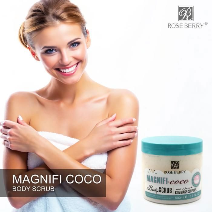 Gommage corporel à la rose et à la noix de coco 400 ml
