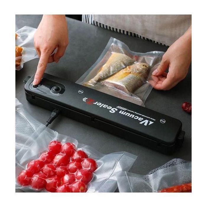 Machine Sous Vide avec 20 Sacs,Appareil de scellage sous vide automatique multifonctionnelpour Sceller Aliments,mode sec et humide