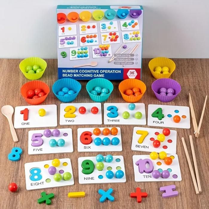 Jouet de tri - MARQUE inconnue - Jouet de tri de comptage mathématique - Multicolore - 3 ans et plus - Éducatif
