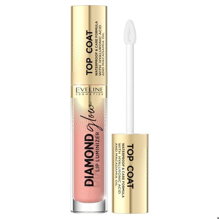 Gloss - EVELINE - Lip Gloss Diamond Glow - No 08 - Éclat brillant - Look glamour