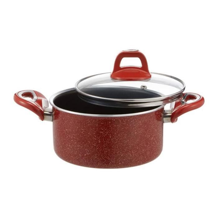 KIREMIT MARMITE GRANITE 18 CM ROUGE