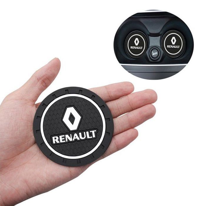 Dessous de verre voiture porte-bouteille tapis antidérapant pour renault