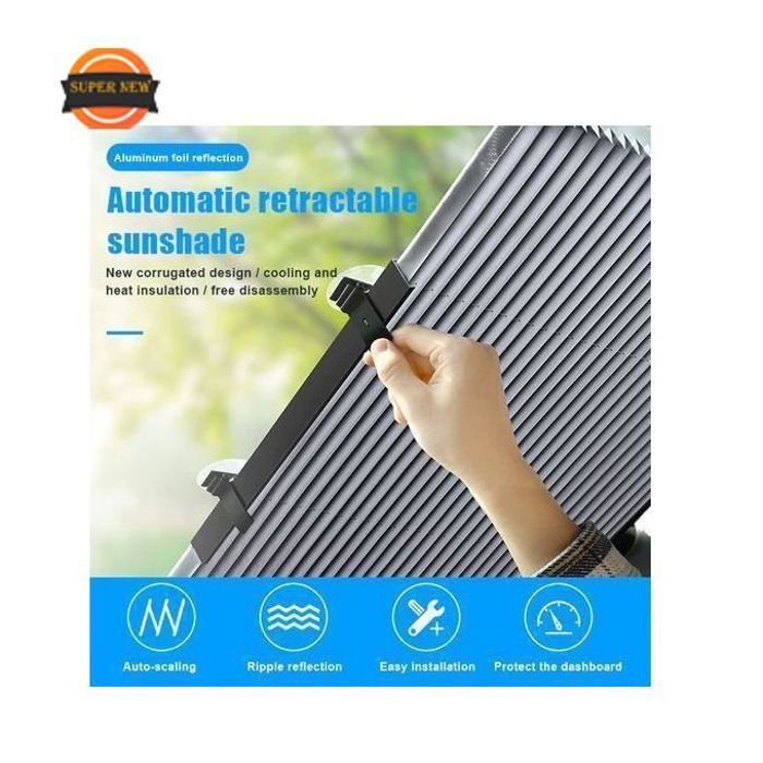 Pare-soleil rétractable pliable pour voiture