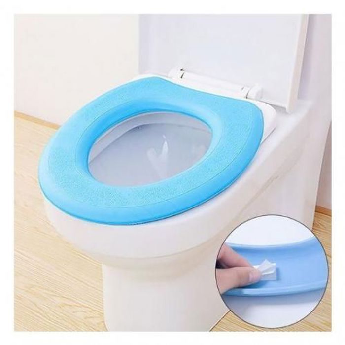 Housse de siège de toilette - Non spécifié - Silicone - Confortable - Imperméable - Facile à nettoyer