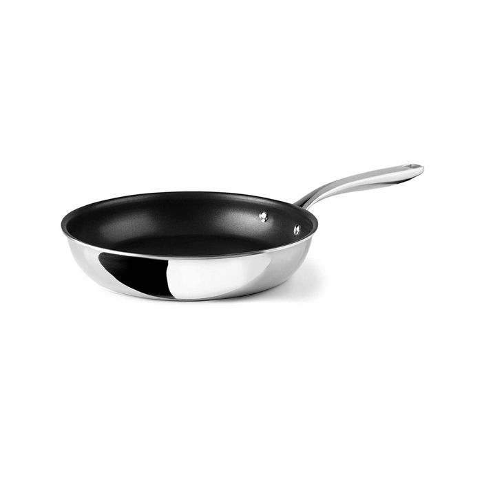 Poêle - Trichef - QuanTanium 24 cm - Antiadhésif - Acier inoxydable - Compatible induction