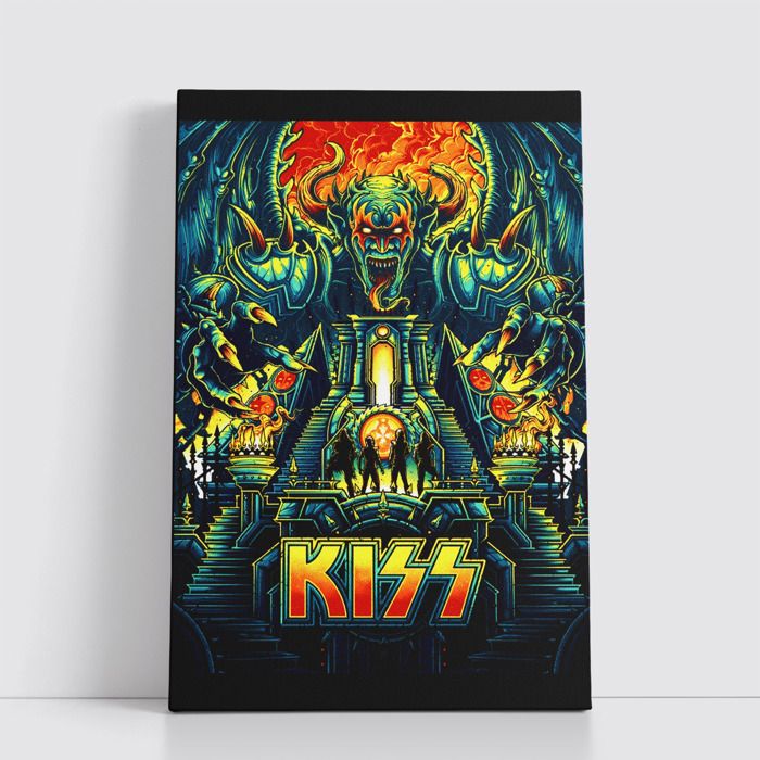 Tableau Rock sur Toile – Affiche Murale 25x40 cm Groupes de Rock Légendaires et Modernes 184