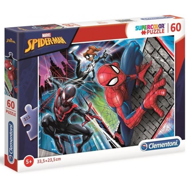 Puzzle Spider-Man - Clementoni - 60 pièces - Pour enfants de 4 à 10 ans