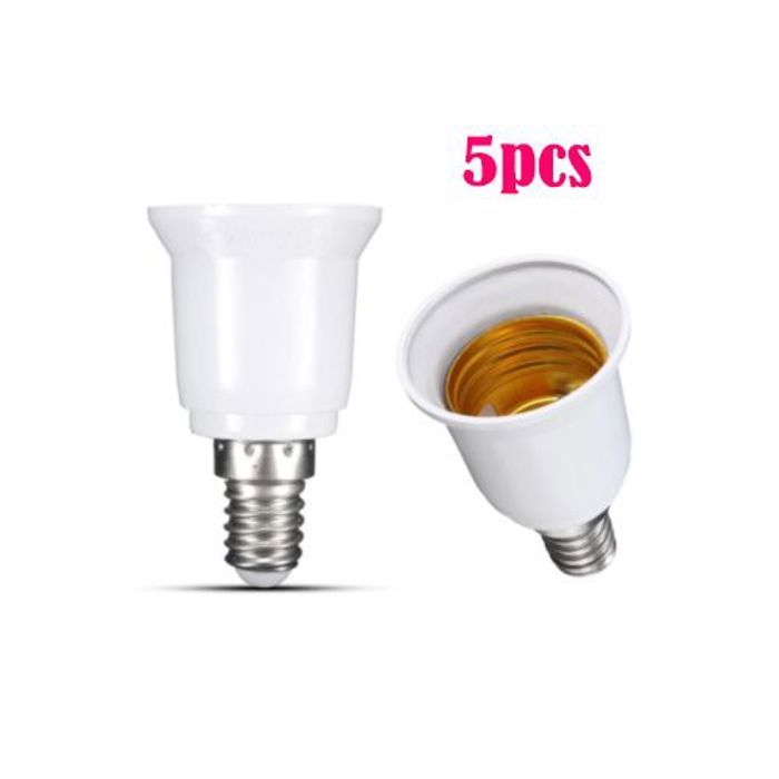 Lot de Douille d'ampoule E14 à E27, support de lampe, Adaptateur de lumière, douille de lampe LED, support de Base de lampe