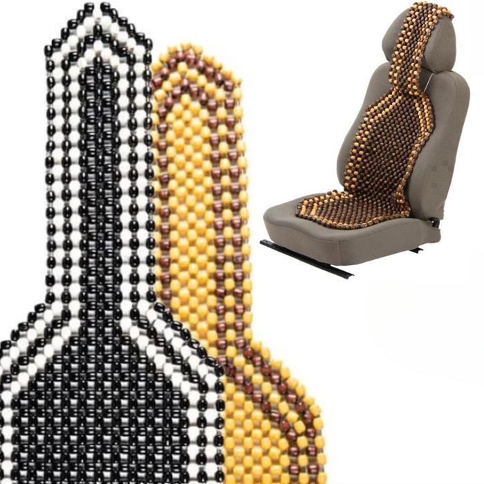 Housse de chaise en perles de bois  (Couleur aléatoire)