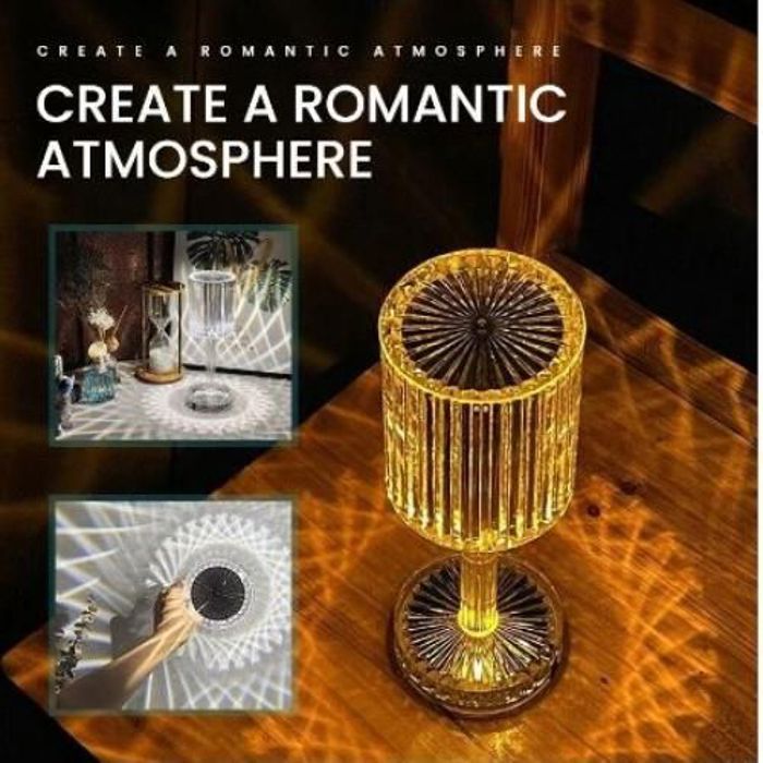Lampe de Table - Non spécifié - Non spécifié - Verre Transparent - Économe en énergie - Finition Brillante