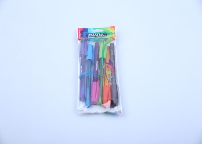 Blister 6 Stylos à Bille Fifty Peach 1mm Hauser
