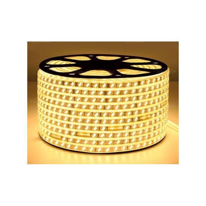 Gold Led Strip Light 100m LED bande double, Jaune, Flexible, Étanche + 10 Connecteurs Offertes