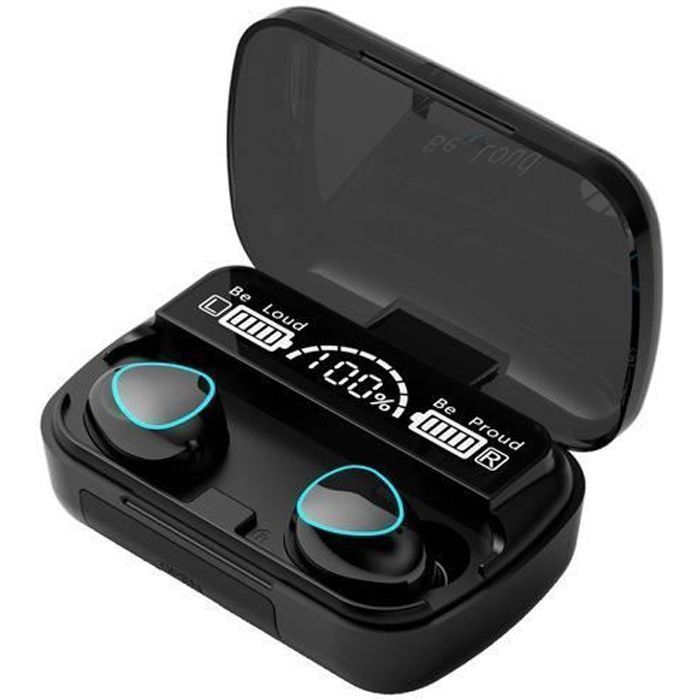 Ecouteurs Bluetooth 5.1 - M10 - Autonomie 120h - Étui de Chargement IP7 - HiFi Stéréo - Imperméable