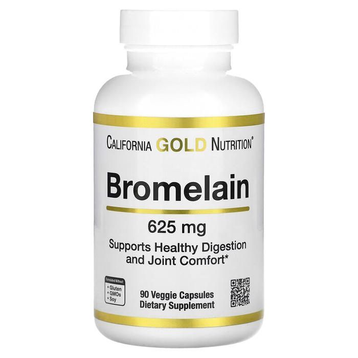 California Gold Nutrition, Bromélaïne, 625 mg, 90 capsules