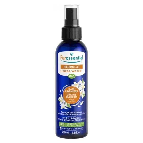 Hydrolat - PURESSENTIEL - Fleur d'Oranger Bio - 200ml - Peaux sèches - Sans conservateur