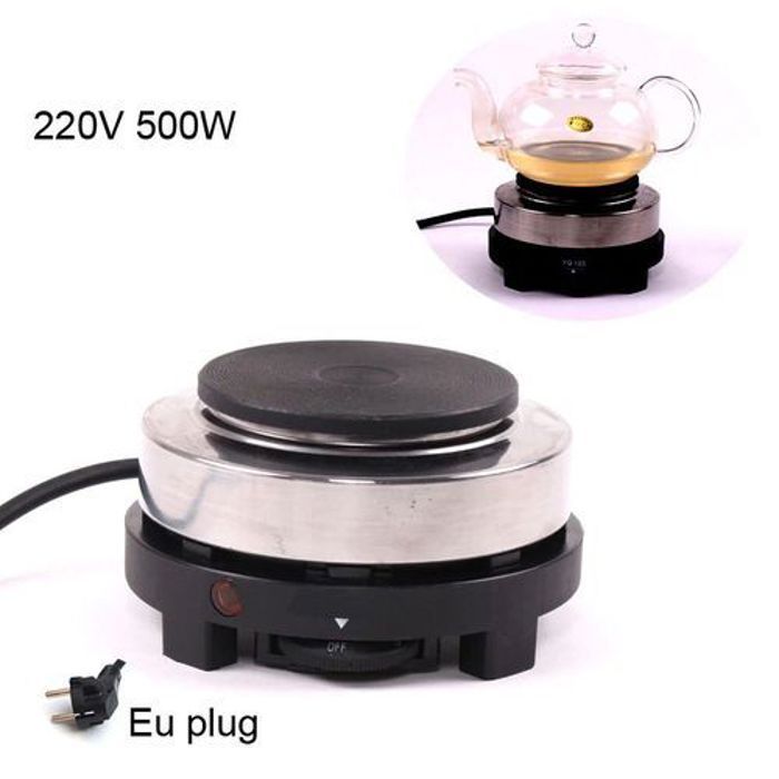 Réchaud électrique à plaque chauffante mini Brûleur portable cuisinière 500w