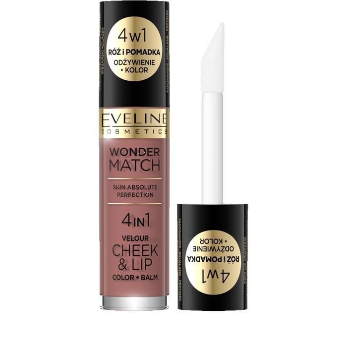 Gloss - EVELINE - Wonder Match 4in1 - No 05 - 4,5 ml - Effet bonne mine instantané