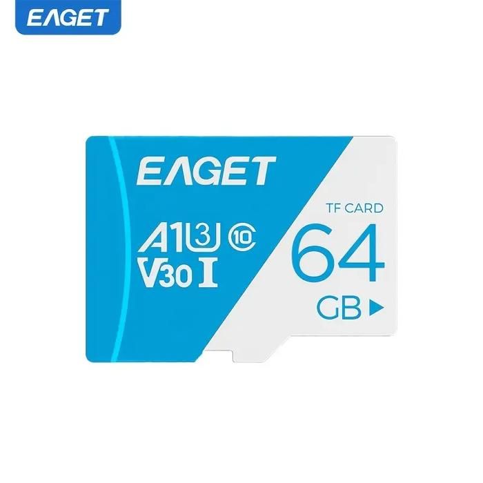 Carte mémoire haute vitesse EAGET 32 GB, mini carte flash TF/SD, carte mémoire U3 C10