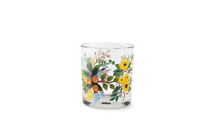 Verres - Excelsa - 65216 - Set de 3 - Motif fleurs Frida - 25 cl - Verre pressé