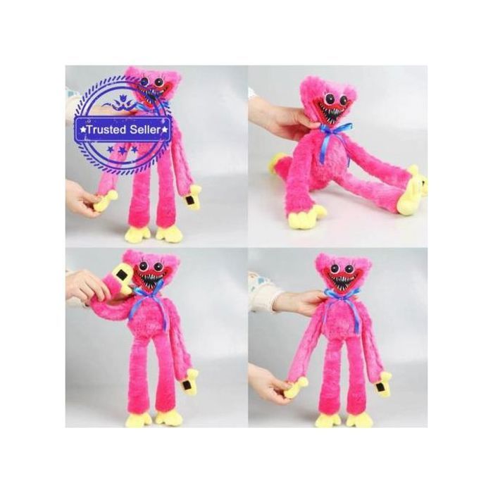 Peluche huggy wuggy bleu/rose