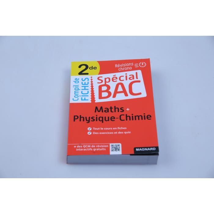 Fiches de révision - GENERIC - Spécial Bac - Maths-Physique-Chimie - 2de - Éducation