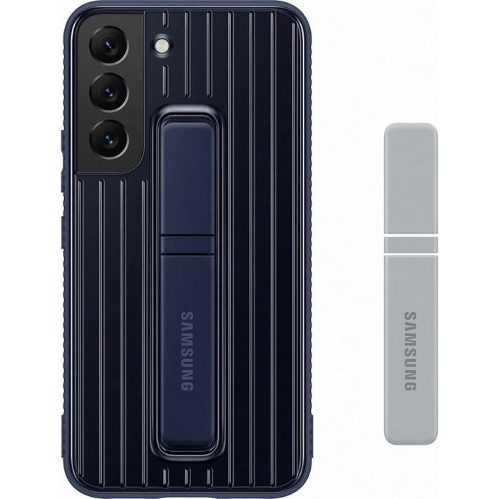 Coque de Protection - Samsung - G S22 5G - Bleu marine - Fonction stand - Rigide