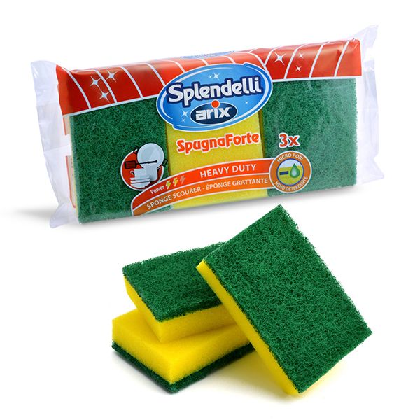 Éponge synthétique Arix Scourer 3 pièces.