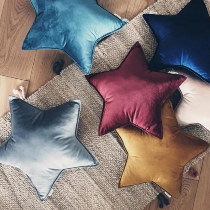 Coussin décoratif - Non spécifié - Étoile - Velours - 45 cm - Multicolore