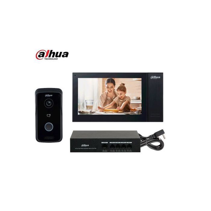Dahua Kit Interphone Vidéophone Station Extérieure IP Et Moniteur D'intérieur Tactile