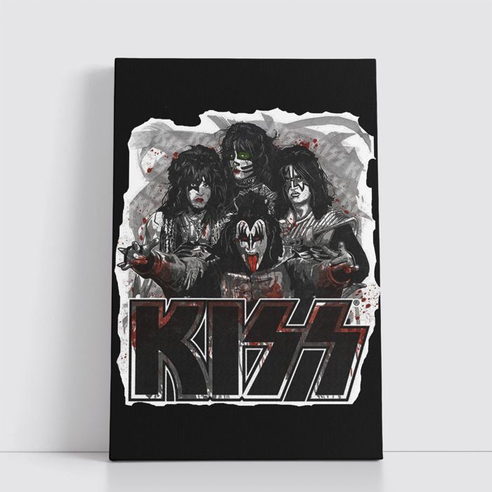 Tableau Rock sur Toile – Affiche Murale 25x40 cm Groupes de Rock Légendaires et Modernes 182
