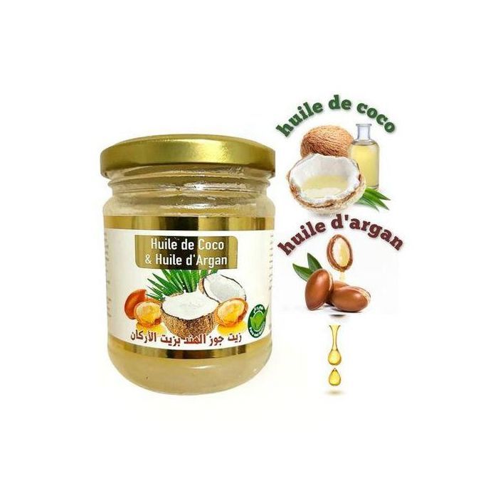 Huile - AL ASSIL - Noix de Coco et d'Argan - 212ml - Hydratant - Multi-usages
