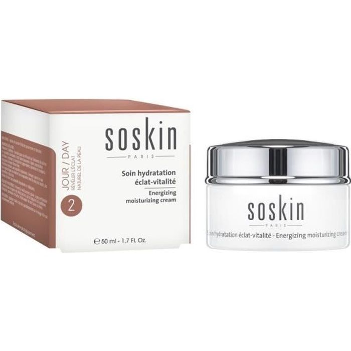 Soin Hydratant - SOSKIN - Éclat-Vitalité - 50 ml - Crème - Tous types de peau