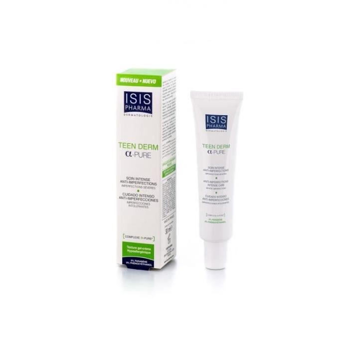Soin Anti-Imperfections - Isispharma - Teen Derm - 30ml - Non comédogène - Acné sévère