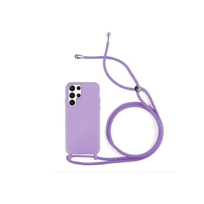 Coque Cordon - GENERIC - Samsung Galaxy S22 Ultra - Semi-rigide - Violette - Protection optimale