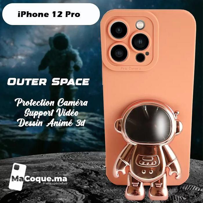 roseCoque iPhone 12 Pro Space en Silicone Antichoc