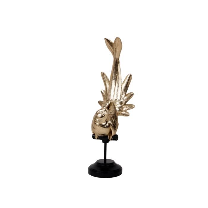 Statuette décorative - MARQUE inconnue - Perroquet - Finition dorée - 11.5x10x34 CM - Chic et élégant