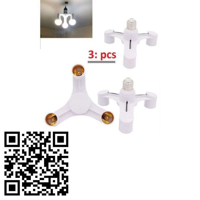 Adaptateurs E27 - Pack de 3 - Support Multiple - Installation Facile - Sécurisé - Durable