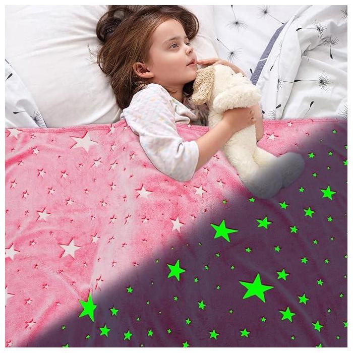 Couverture lumineuse rose